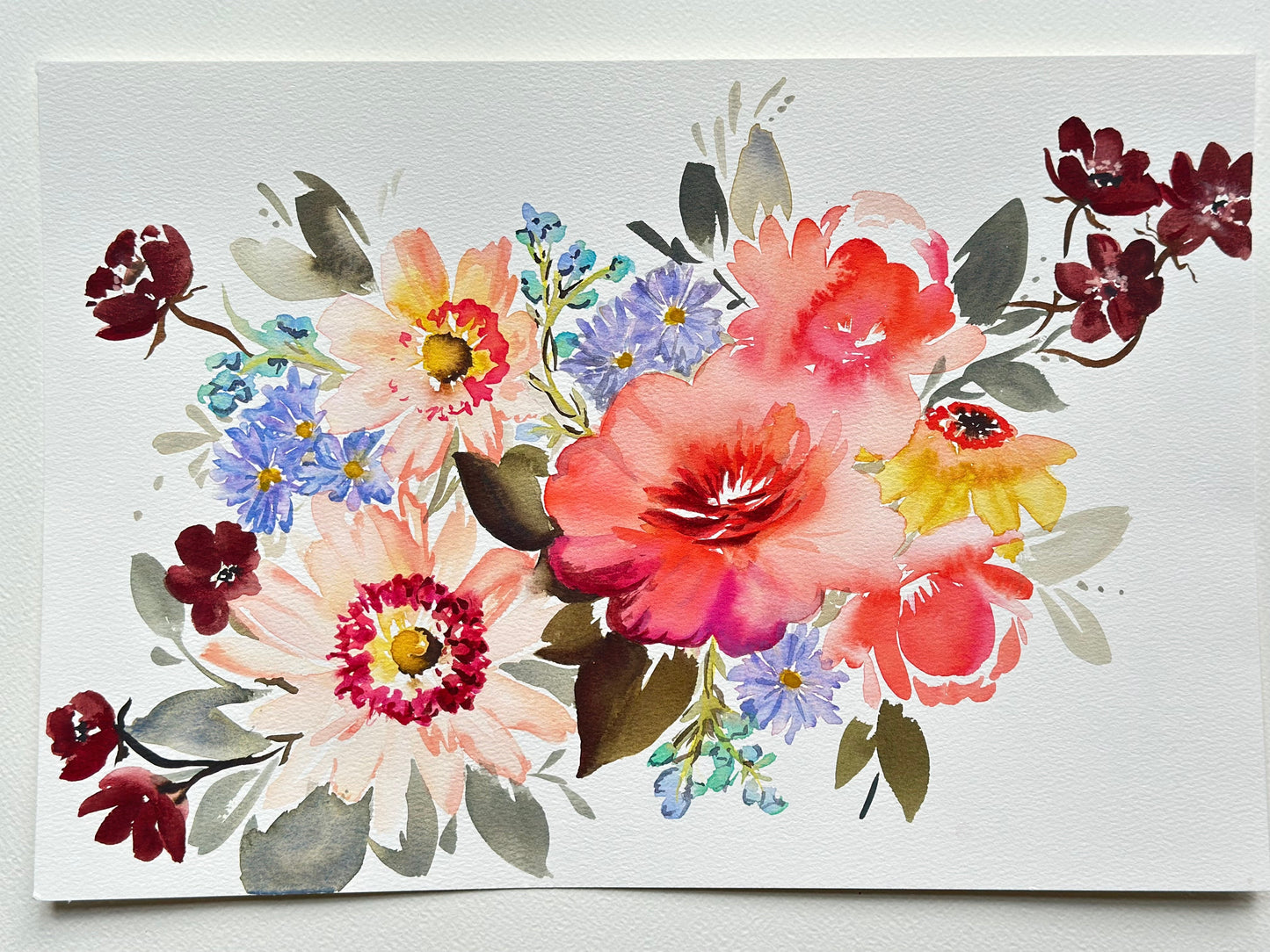 Fall Florals - print for Lynn