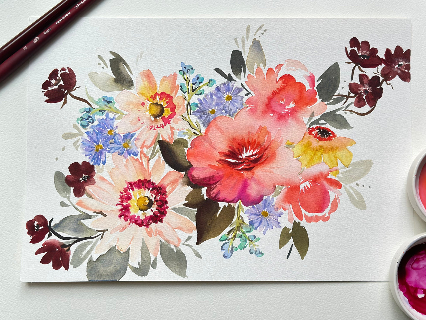 Fall Florals - print for Lynn
