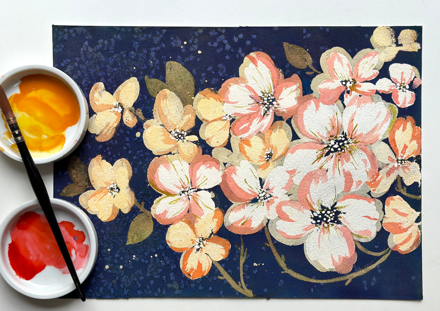 Original Watercolor - Dogwood Branch