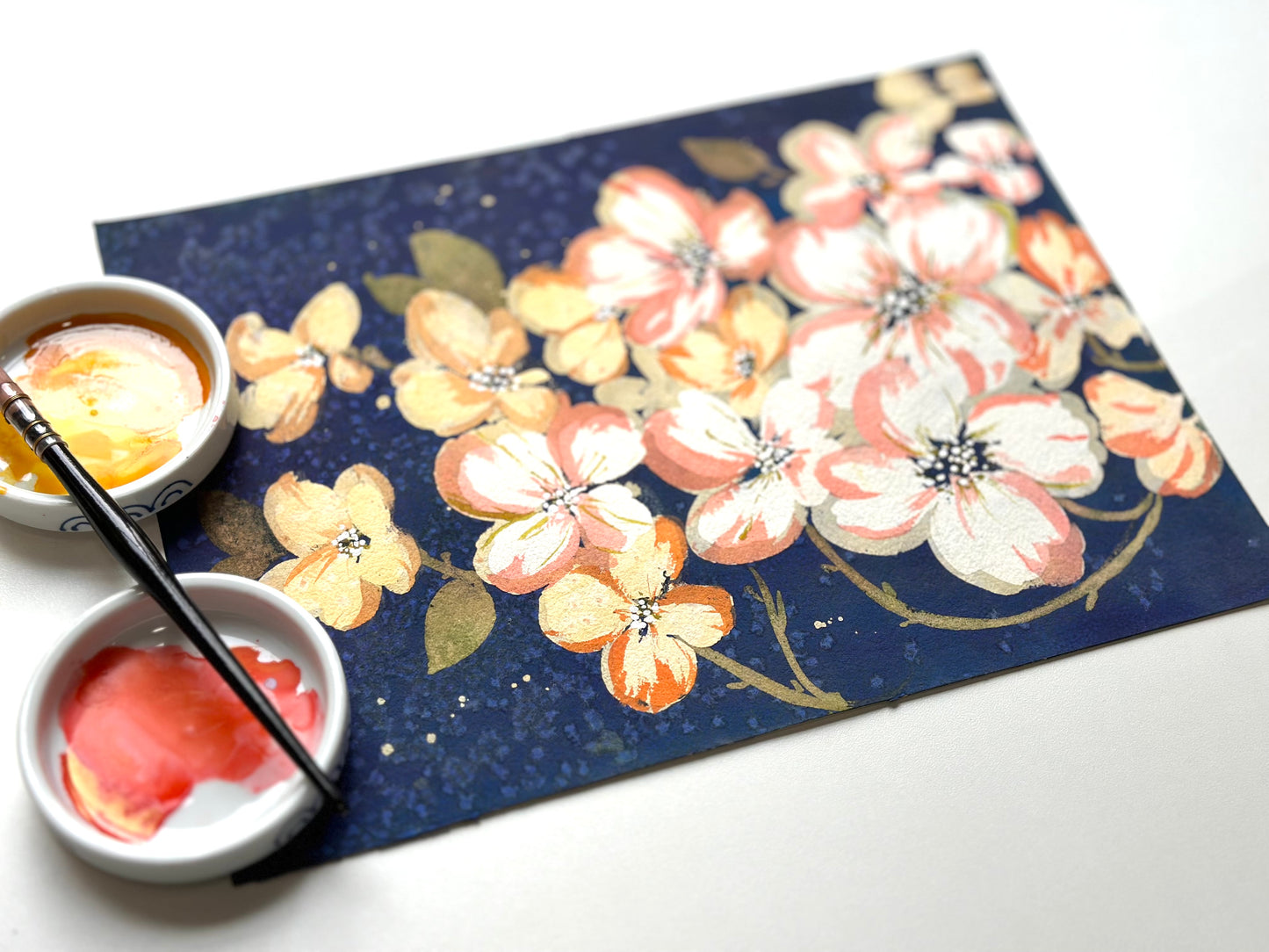 Original Watercolor - Dogwood Branch