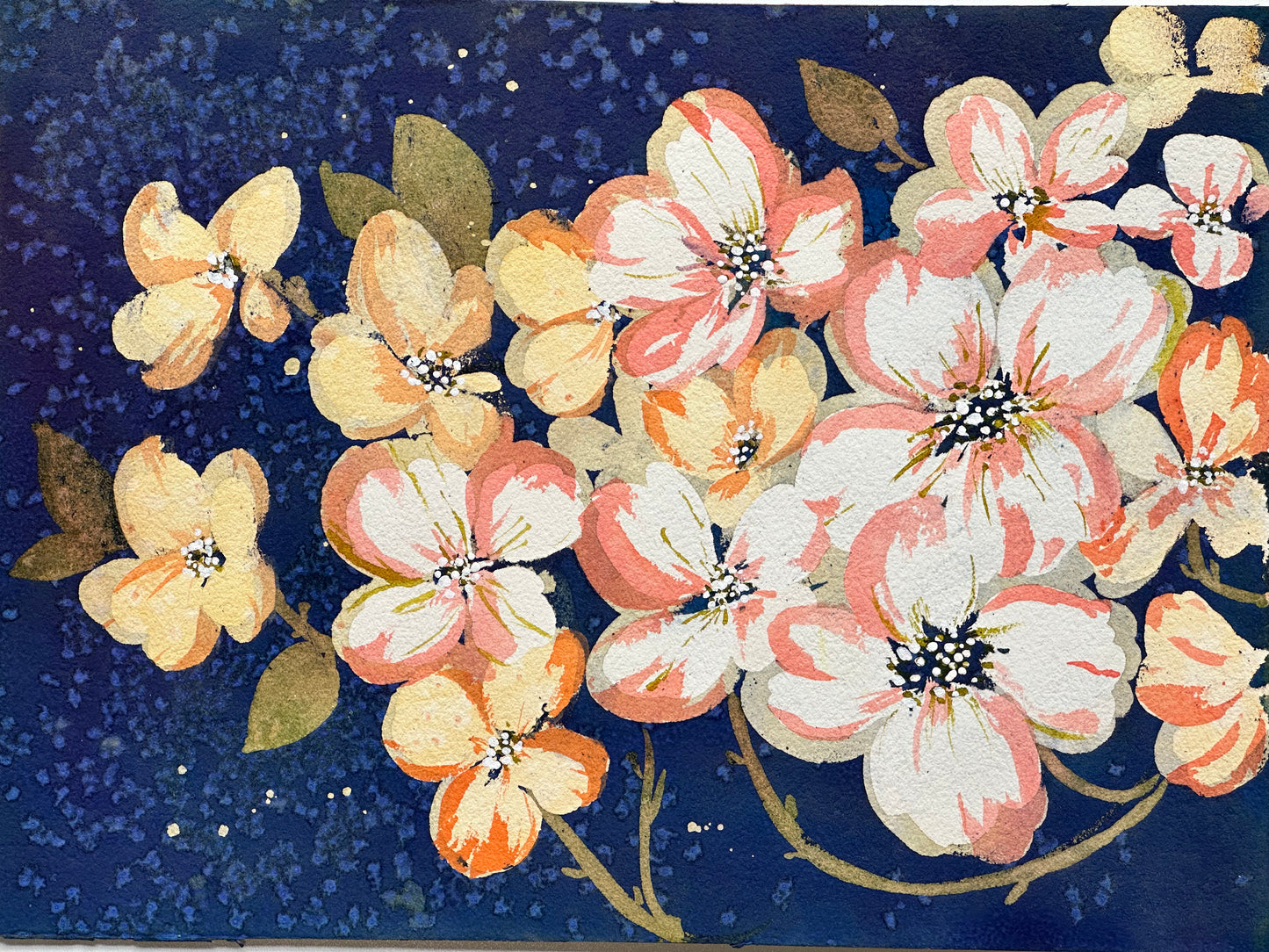 Original Watercolor - Dogwood Branch