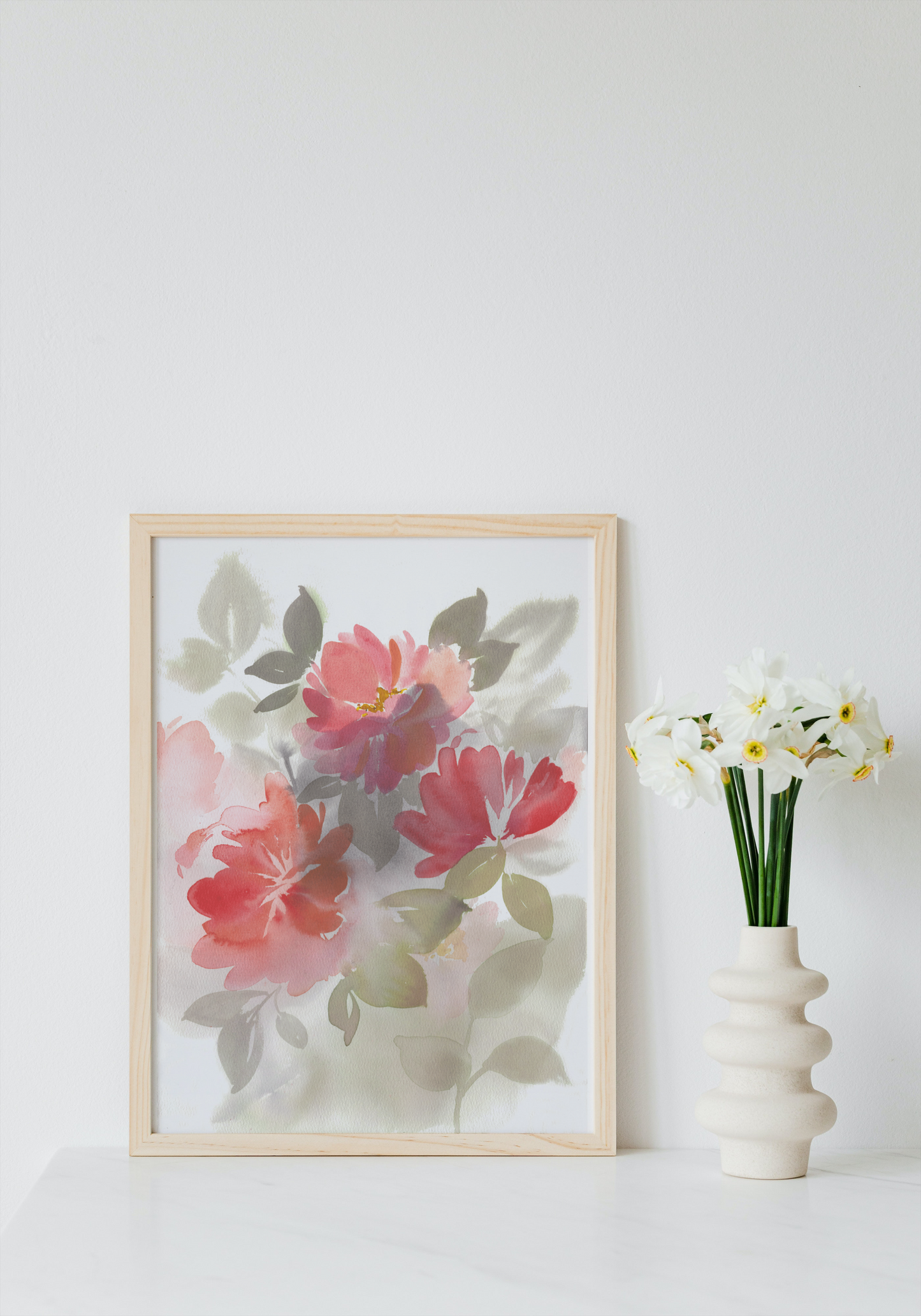 Original Watercolor - Floral Wash